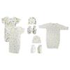 Bambini NC-0655 Unisex Newborn Baby 7 Piece Layette Sets, White view 1