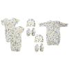 Bambini NC-0569 Unisex Newborn Baby 7 Piece Layette Sets, White view 1