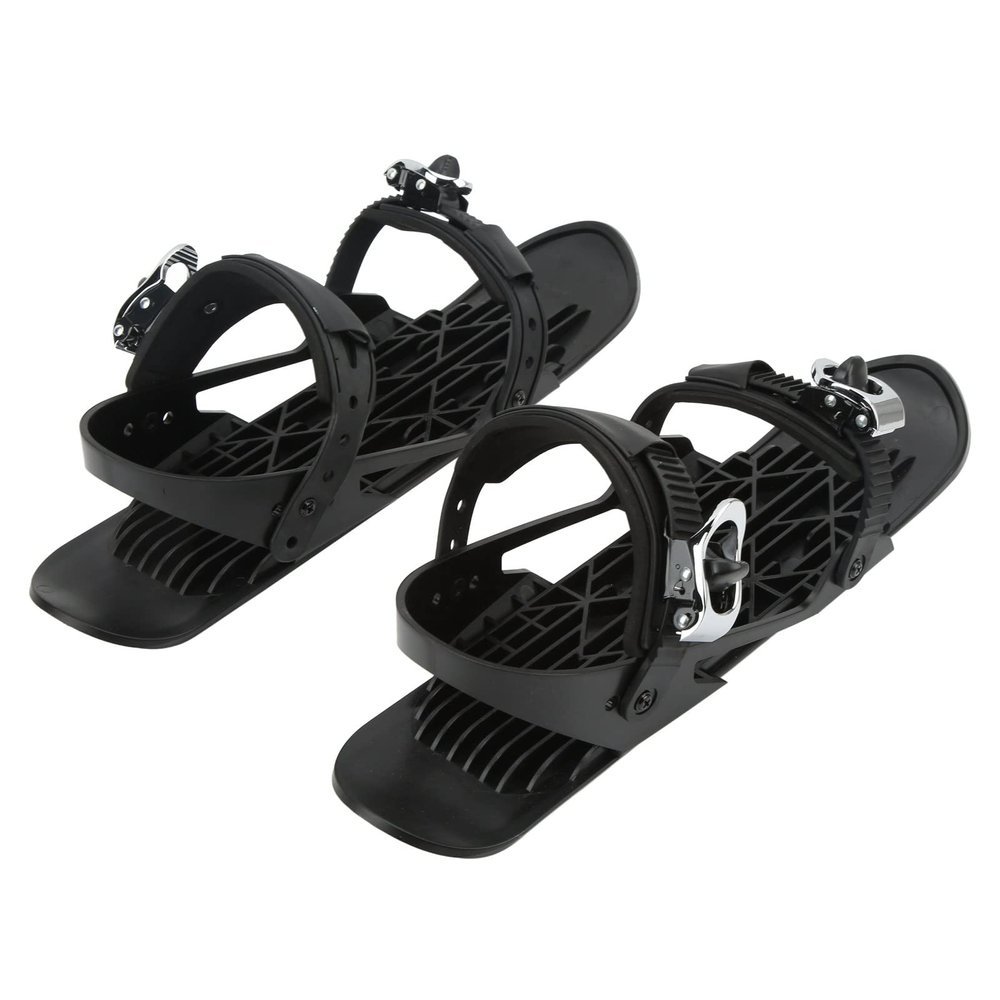 Mini Ski Boots Black Free Size Adjustable Tie Outdoor Mini Snowboard Ski Boots Forest Paths
