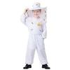 212 Main Bee Keeper Jumpsuit Costume & Hat with Attached Veil White - Small view 1