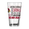 Logo Brands Arizona Cardinals 16oz Spirit Pint Glass