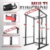 Power Cage Squat Rack Stands Gym Equipment 1000-Pound Capacity Exercise pull-up down view 3