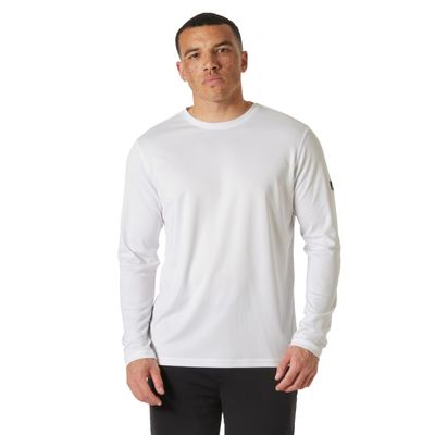 Helly Hansen Men's HH Tech Crew LS 2.0, 001 White, Small