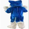 Eamior Blue Wolf Mascot Costume Adult Size for Men & Women with Built-in Fan Inside the Head view 3