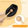 Chewtoyo Kit Mallet Glove Baseball, Hammer Shaper Mitt Baseball includes, Wrapped Strap Elastic & Softball-Sized Baseball, Mallet Wooden One-Piece with Construction Solid view 2