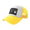 1 Cross 3 Nails 4 Given Christian Cross Trucker Hat - Mesh Baseball Snapback Cap for Men Or Women Outdoors Yellow