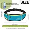 SooGree Men Women Running Belts,Slim Sport Belts,Waterproof Running Fanny Pack,Waterproof Running Waist Packs with Reflective Strip,Runner Belt for Running Walking Cycling Camping Gym (Blue) view 2