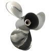DSUIUWER Stainless Steel Outboard Propeller Compatible with Yamaha Engine 20hp 25hp F25hp 30hp, 9-7/8"11" view 1