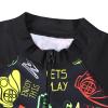 TFJH E One Piece Boys Long Sleeve Swimsuits Kids Rash Guard Suit UV 50+ Bathing Suits Zip Black Game Long 128/134 view 3