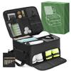 Golf Trunk Organizer for Car SUV, 2-Layer Golf Accessories Storage with Shoe Compartment & Dividers  Waterproof Golf Gear Bag, Golf Organizer Gift for Men view 2