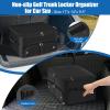 Golf Trunk Organizer for Car SUV, 2-Layer Golf Accessories Storage with Shoe Compartment & Dividers  Waterproof Golf Gear Bag, Golf Organizer Gift for Men view 3