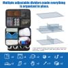 Golf Trunk Organizer for Car SUV, 2-Layer Golf Accessories Storage with Shoe Compartment & Dividers  Waterproof Golf Gear Bag, Golf Organizer Gift for Men view 4