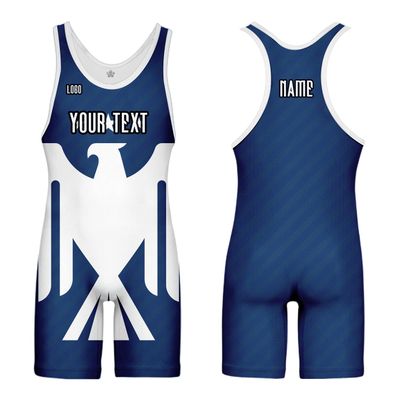 DIYUME Custom American USA Flag Wrestling Singlets Sport Active Jumpsuits Add Your Logo,Youth Mens Womens Sizes