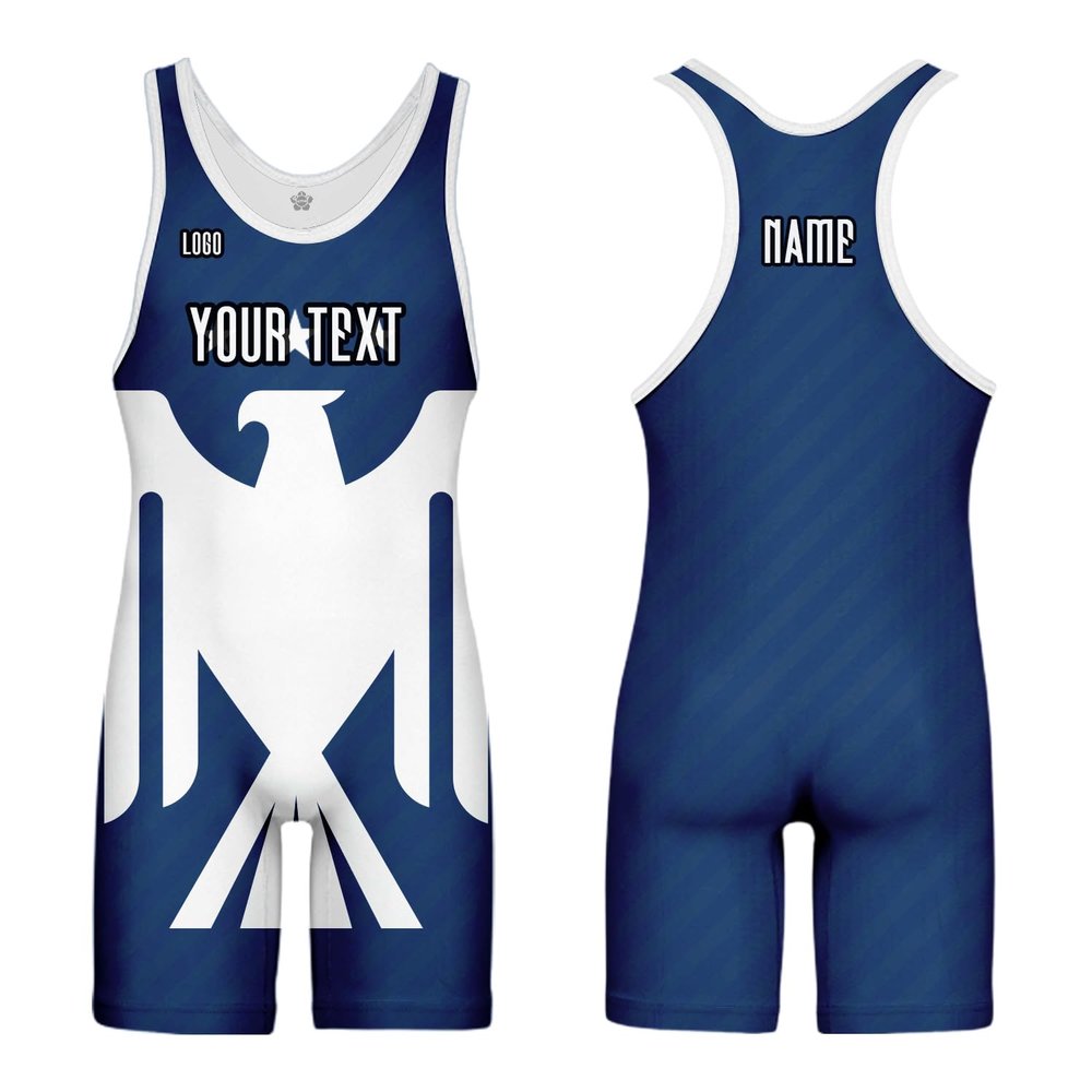 DIYUME Custom American USA Flag Wrestling Singlets Sport Active Jumpsuits Add Your Logo,Youth Mens Womens Sizes