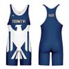 DIYUME Custom American USA Flag Wrestling Singlets Sport Active Jumpsuits Add Your Logo,Youth Mens Womens Sizes view 1