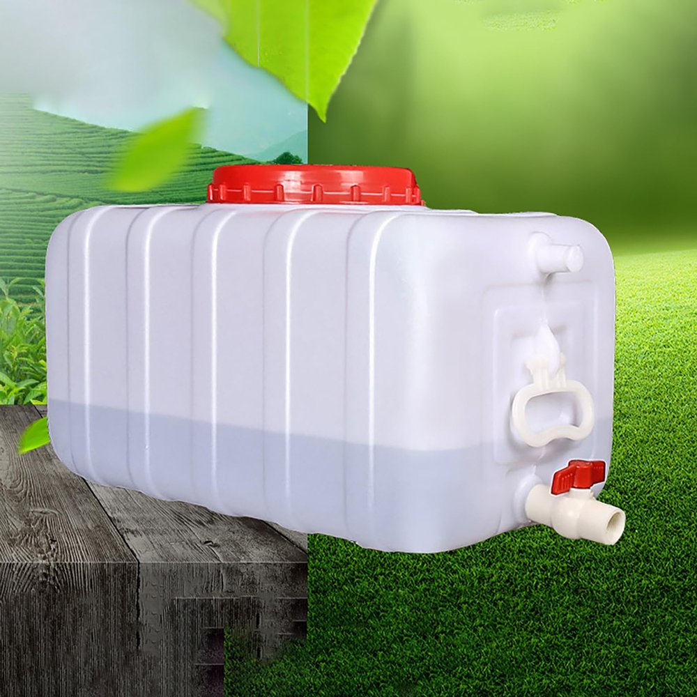 Portable Water Container with Spigot for Camping Water Storage Tank Plastic Water Containers with Spigot for Emergency Household Outdoor Camping Hiking Storage(Size:80L/21gallon)