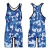 DIYUME Custom Camouflage Wrestling Singlets Sport Bodysuit Active Jumpsuits Make Your Design view 2