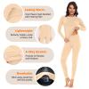 SIMIYA Thermal Underwear Set for Women Long Johns with Fleece Lined Long Sleeves Base Layer Set Top Bottom Nude view 2
