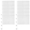 10 Pack Blank Car Flag Solid White Flag 18x12inch Polyster Car Window Vehicle Flag with flagpole DIY Flag for Parades Grand Opening Party Events Celebration,White view 1