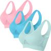 3 Packs Breathable Liftup Air Bra for Women Comfort Cool Sports Bras for Sagging Breasts Wireless Push Up Bralettes view 1