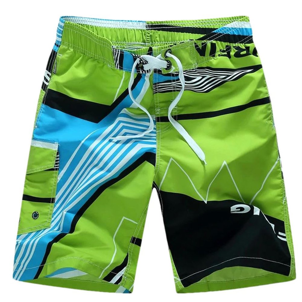 XZQYJKP Summer Men's Beach Shorts Casual Loose Pants 1521 EN8 XS