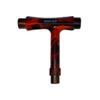 GHOST BOARDS Y3 Skateboard Tool Kit - All-in-One T Tool for Skateboard, Longboard, Roller & Skate - Multi-Function Portable Skate Tool with T-Type Allen Key & L-Type Phillips Head Wrench (Flames) view 1