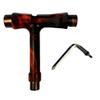 GHOST BOARDS Y3 Skateboard Tool Kit - All-in-One T Tool for Skateboard, Longboard, Roller & Skate - Multi-Function Portable Skate Tool with T-Type Allen Key & L-Type Phillips Head Wrench (Flames) view 2