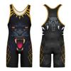 DIYUME Custom Bear Wrestling Singlet,Animal Pattern Powerlifting Singlet for Competition Team view 2