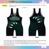DIYUME Custom Cartoon Wrestling Singlet Slim Fit Powerlifting Singlet for Men Women Youth Plus Size view 3