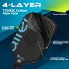 AIREO Falcon Pro Pickleball Paddle, Raw Toray T700 Carbon Fiber with 16mm Polypropylene Core Pickleball Paddles, USAPA Approved Lightweight Pickle Ball Paddle view 3