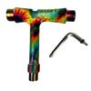 GHOST BOARDS Y3 Skateboard Tool Kit - All-in-One T Tool for Skateboard, Longboard, Roller & Skate - Multi-Function Portable Skate Tool with T-Type Allen Key & L-Type Phillips Head Wrench (Tie Die) view 2