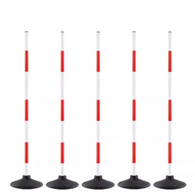RENLXFI 3ft/4ft/5ft Height Soccer Training Slalom Poles, Agility Training Equipment with Rubber Base for Soccer Drills Dribbling Sports, Coaching Sticks(1m/39.4in,5packs)