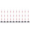 RENLXFI 3ft/4ft/5ft Height Soccer Training Slalom Poles, Agility Training Equipment with Rubber Base for Soccer Drills Dribbling Sports, Coaching Sticks(1.2m/47.2in,10packs) view 1