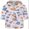 E.W Apparel Boys Fleece Robe Girls Hooded Bathrobe Toddlers Soft Fuzzy Robe for Kids(Flower,7-8 Years) view 1