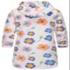 E.W Apparel Boys Fleece Robe Girls Hooded Bathrobe Toddlers Soft Fuzzy Robe for Kids(Flower,7-8 Years) view 2