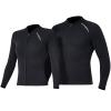 HXBER 2mm Neoprene Men Women Diving Top with Front Zipper Wetsuits Jacket Long Sleeves Wetsuit Top for Snorkeling Diving Surfing Water Sports Swimming view 2