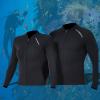 HXBER 2mm Neoprene Men Women Diving Top with Front Zipper Wetsuits Jacket Long Sleeves Wetsuit Top for Snorkeling Diving Surfing Water Sports Swimming view 4
