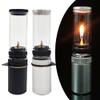 Portable Outdoor Gas Lamp, Gas Lantern Dreamlike Candle Lamp Portable Tent Lantern Glass Mantle Lantern for Camping, for Hiking, Fishing(with Gas Box Black) view 2