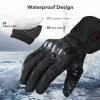 Heated Motorcycle Gloves, 2700mAH Rechargeable Heated Gloves for Men Women, Temperature Display Winter Gloves for Outdoor Skiing Cycling Fishing Hunting view 4