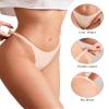 DEANGELMON G-string Thongs Women Panties No Show Thong Seamless Underwear Low Rise Comfortable Microfiber Workout Pack (6P2,XL-Hnew) view 3
