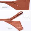DEANGELMON G-string Thongs Women Panties No Show Thong Seamless Underwear Low Rise Comfortable Microfiber Workout Pack (6P2,XL-Hnew) view 4