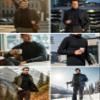 CRYSULLY Men's Turtleneck Sweater Long Sleeve Lightweight Knitted Thermal Pullover Sweater for Spring Fall Winter Black M view 2