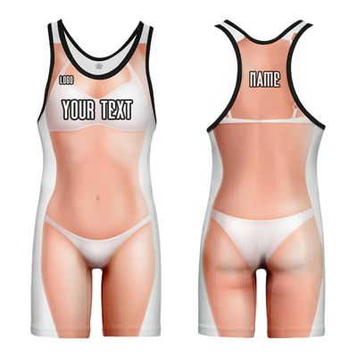 DIYUME Custom Youth Girls Wrestling Youth Singlet, Funny Bikini Unisex Adult Wrestling Singlets