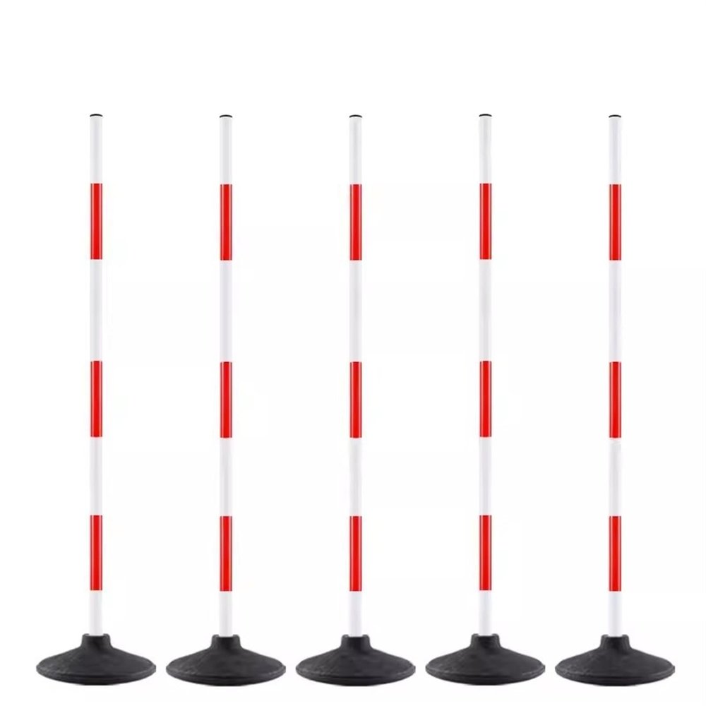 RENLXFI 3ft/4ft/5ft Height Soccer Training Slalom Poles, Agility Training Equipment with Rubber Base for Soccer Drills Dribbling Sports, Coaching Sticks(1.5m/59.1in,5packs)