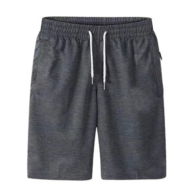 XZQYJKP Mens Sports Solid Drawstring Board Trunk Beach Pants Shorts Summer Thin Trousers Zippered Pocket Loose Sweatpants dark gray XS