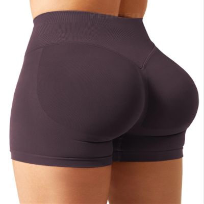 YEOREO SoftHue Women Workout Gym Impact Shorts Hidden Scrunch Butt Lifting 2.5"/3.6"/4.5"/6" Shorts Dark Brown M