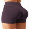 YEOREO SoftHue Women Workout Gym Impact Shorts Hidden Scrunch Butt Lifting 2.5"/3.6"/4.5"/6" Shorts Dark Brown M view 1