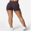 YEOREO SoftHue Women Workout Gym Impact Shorts Hidden Scrunch Butt Lifting 2.5"/3.6"/4.5"/6" Shorts Dark Brown M view 4