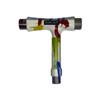 GHOST BOARDS Y3 Skateboard Tool Kit - All-in-One T Tool for Skateboard, Longboard, Roller & Skate - Multi-Function Portable Tool with T-Type Allen Key & L-Type Phillips Head Wrench (Paint Splatter) view 1