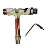 GHOST BOARDS Y3 Skateboard Tool Kit - All-in-One T Tool for Skateboard, Longboard, Roller & Skate - Multi-Function Portable Tool with T-Type Allen Key & L-Type Phillips Head Wrench (Paint Splatter) view 2